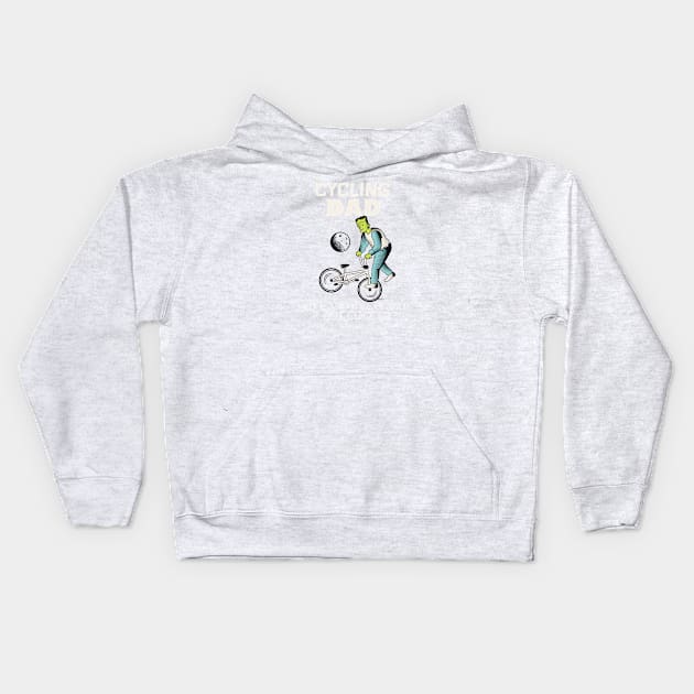 bicyclist Kids Hoodie by Mountain Morning Graphics